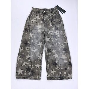 Supermade Camouflage Machete Ro Star Wide Leg Jeans Classic Camo XL